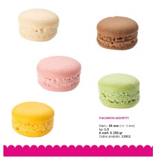 MACARONS CULORI ASORTATE COJI MACARONS DIAMETRUL 35MM CUTIE CU 450 BUC 1.5KG Orma